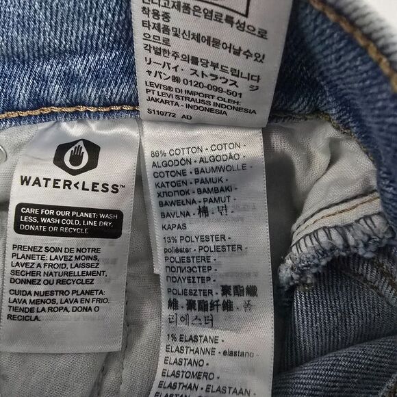 Levi's SilverTab Mom‎ Jean Light Wash High Rise Relaxed Fit 28 4444 - Picture 12 of 13